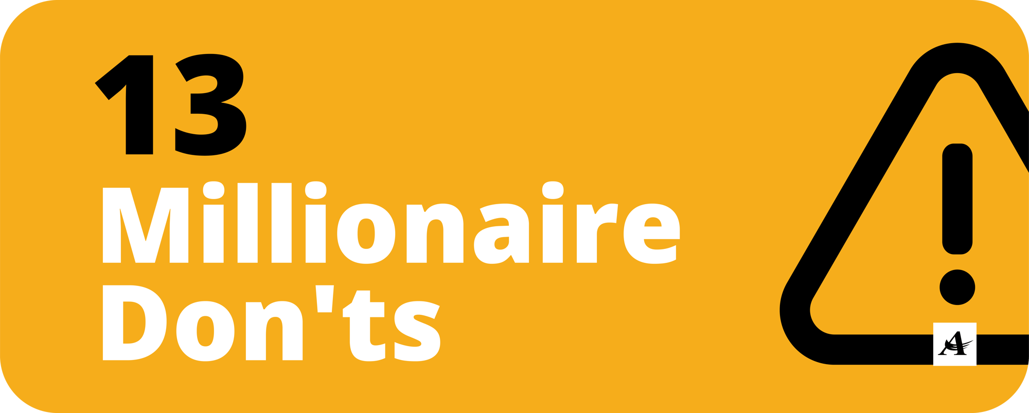 rounded corners - 13 millionaire donts